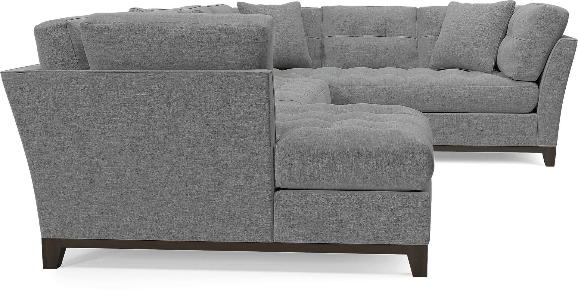 Cindy Crawford Home Metropolis Way Granite Textured 3 Pc Sectional - Image 4