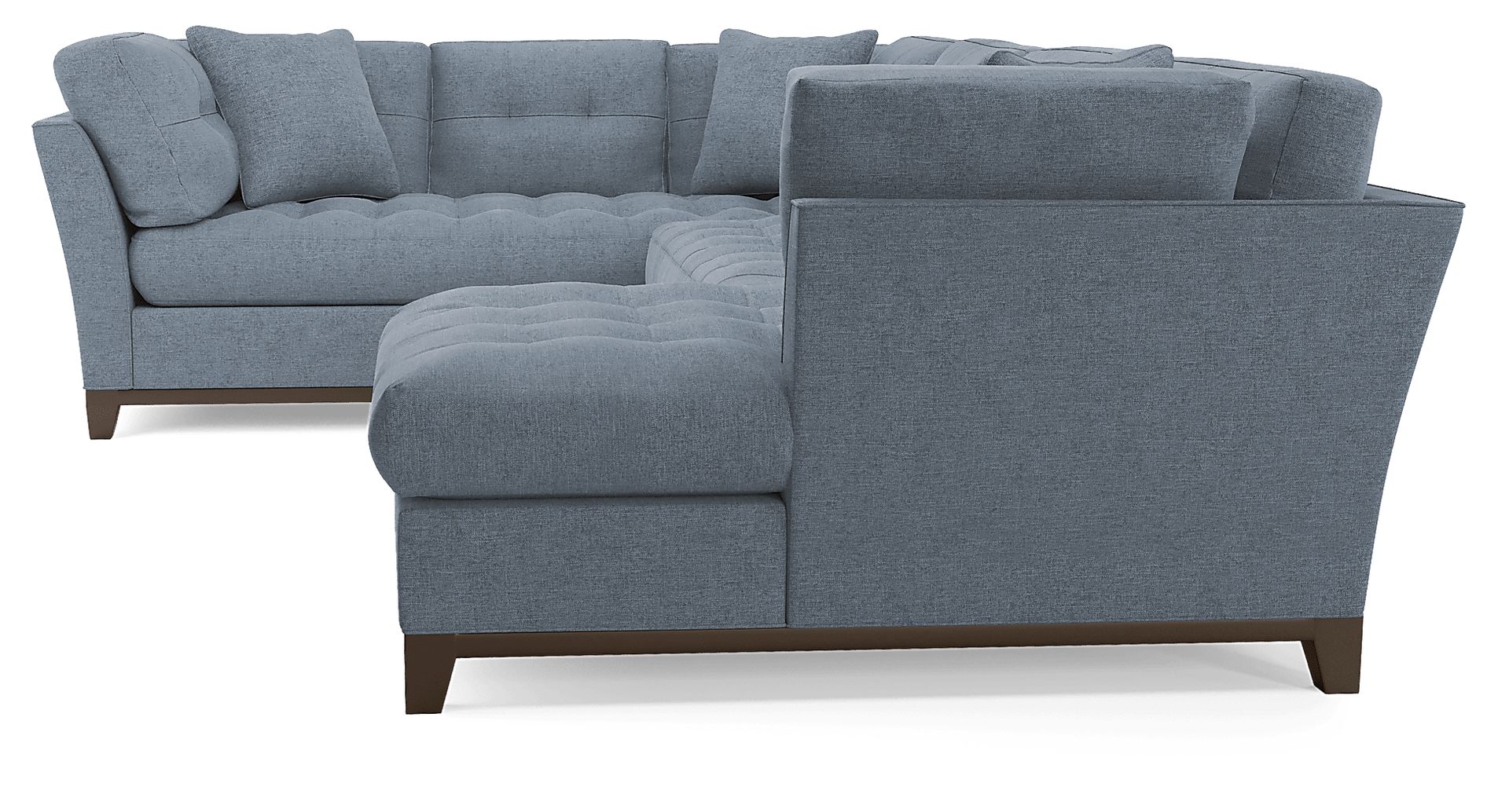 Metropolis Way Chambray Textured 3 Pc Sectional - Image 5