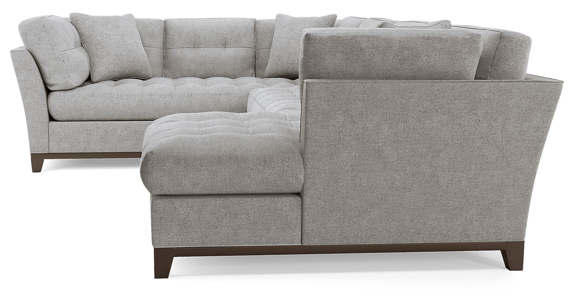 Metropolis Way Smoke Textured 3 Pc Sectional - Image 5