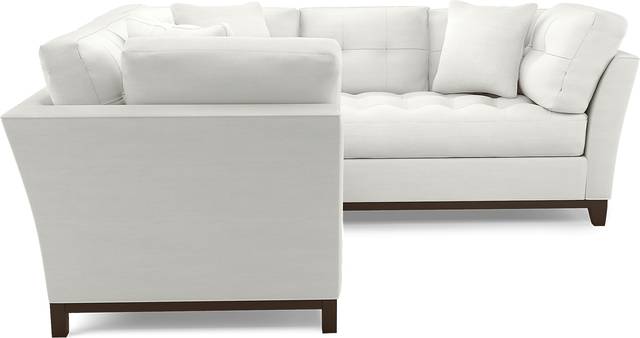 Cindy Crawford Home Metropolis Way Off-White Textured 2 Pc Sectional - Thumbnail - Image 3