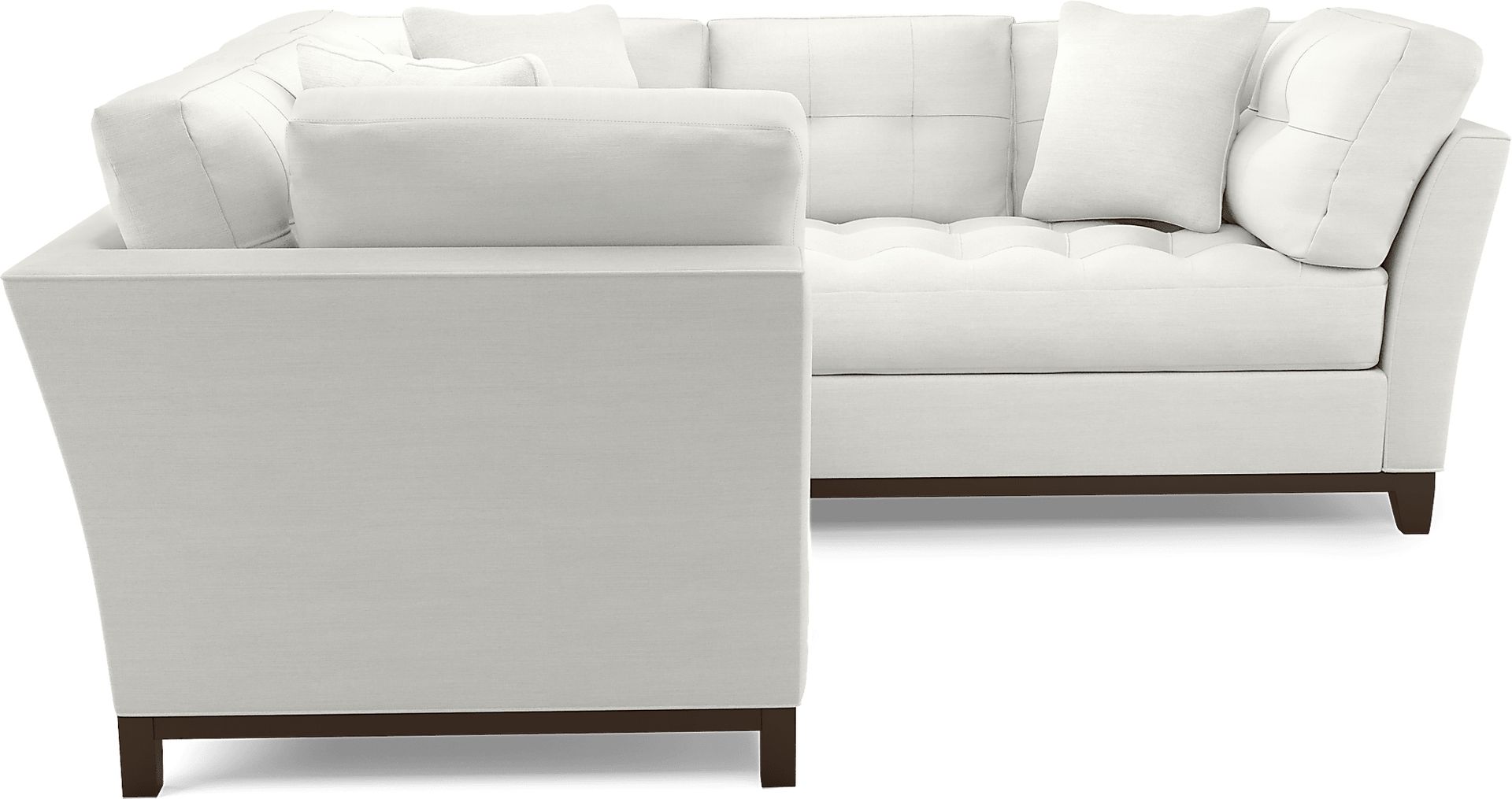 Cindy Crawford Home Metropolis Way Off-White Textured 2 Pc Sectional - Image 3