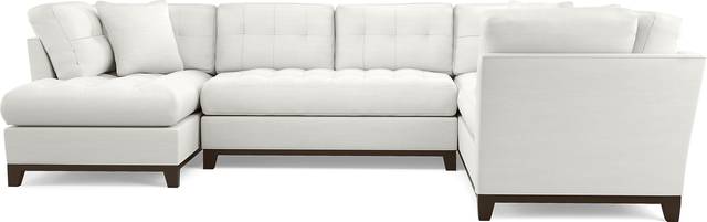 Cindy Crawford Home Metropolis Way Off-White Textured 3 Pc Sectional - Thumbnail - Image 3