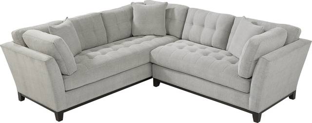 Metropolis Way Platinum Textured 2 Pc Sectional - Thumbnail - Image 3