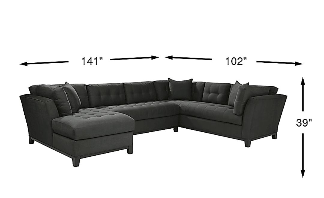 Metropolis Way 3 Pc Left Arm Chaise Sectional