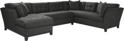 3 pc left arm chaise sectional