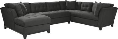 3 pc left arm chaise sectional