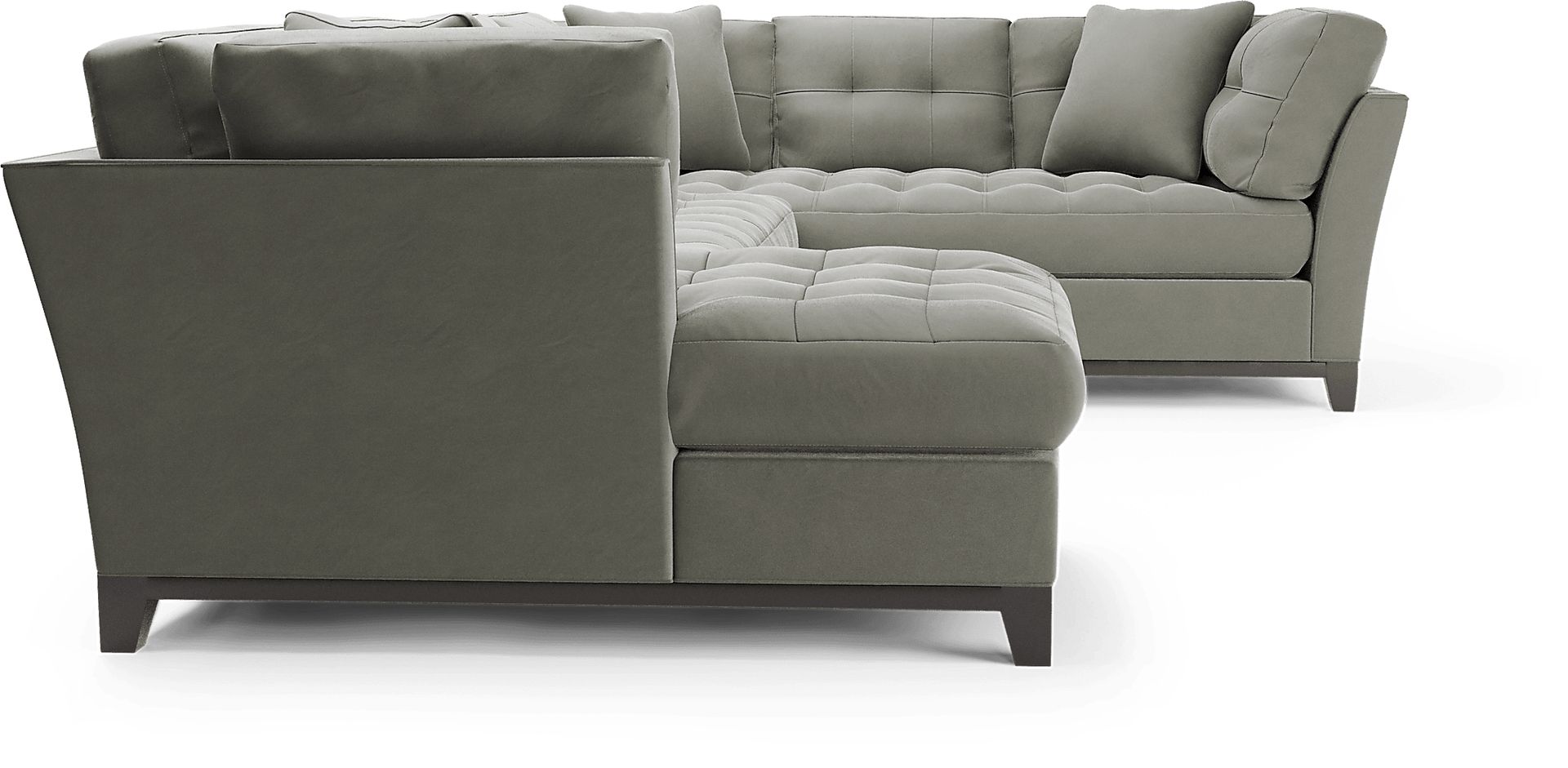 Cindy Crawford Home Metropolis Way Steel 5 Pc Sectional Living Room Plus 70 in. TV - Image 5