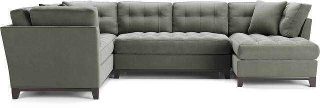 Metropolis Way Steel Microfiber 3 Pc Sectional - Thumbnail - Image 3