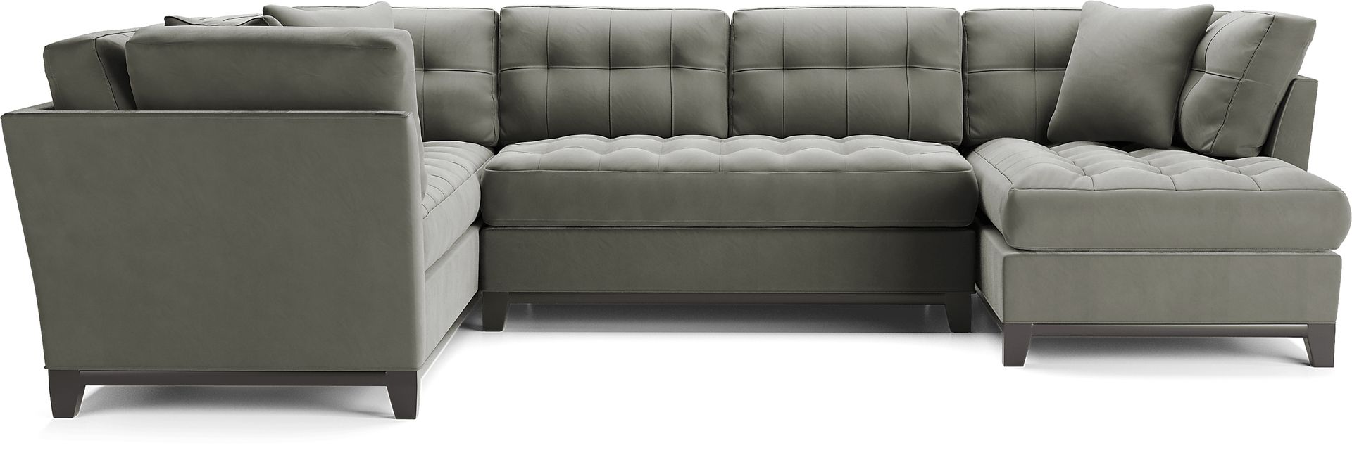 Metropolis Way Steel Microfiber 3 Pc Sectional - Image 3