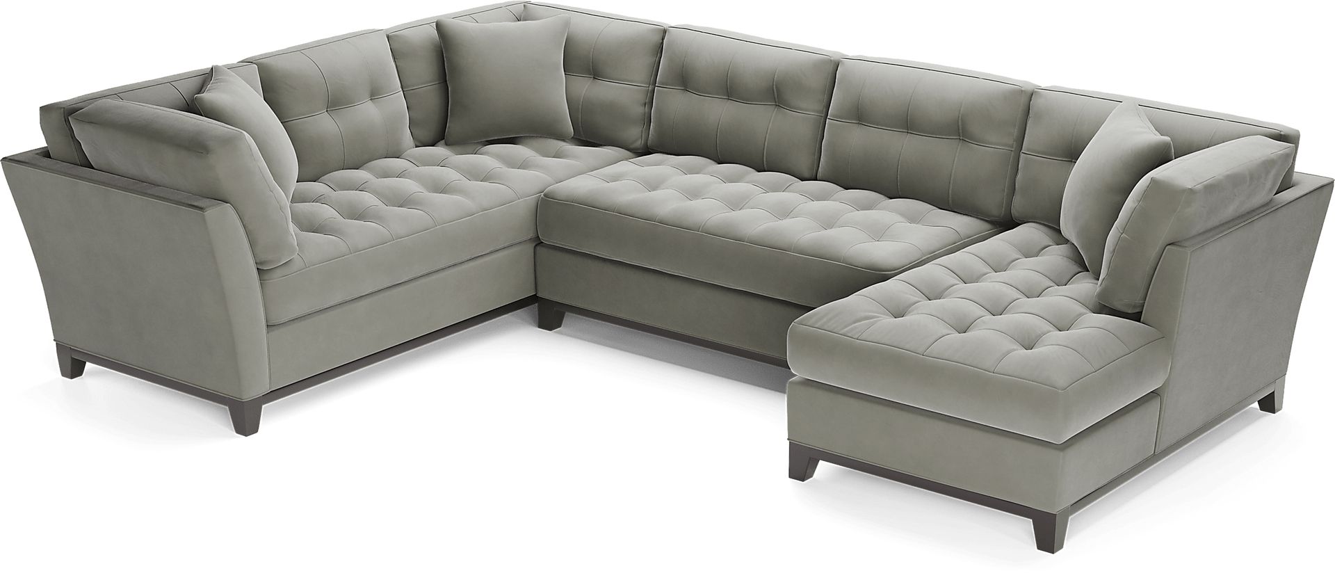 Metropolis Way Steel Microfiber 3 Pc Sectional - Image 4