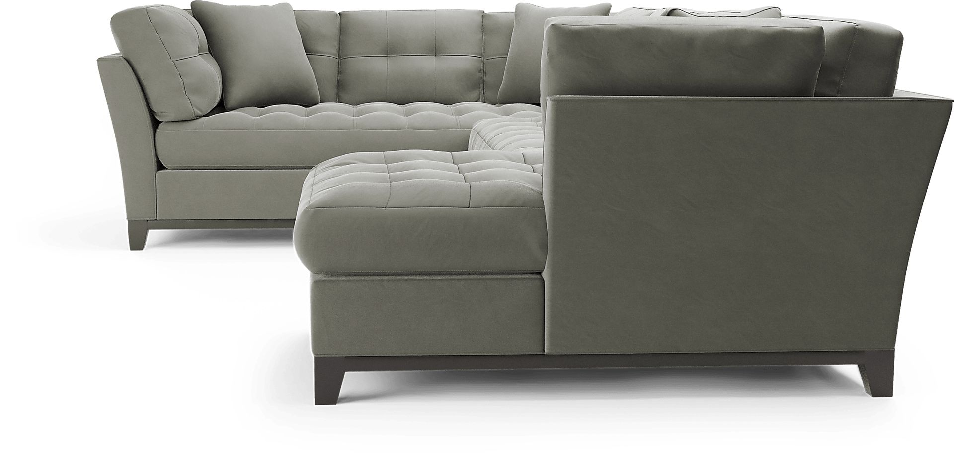 Metropolis Way Steel Microfiber 3 Pc Sectional - Image 5
