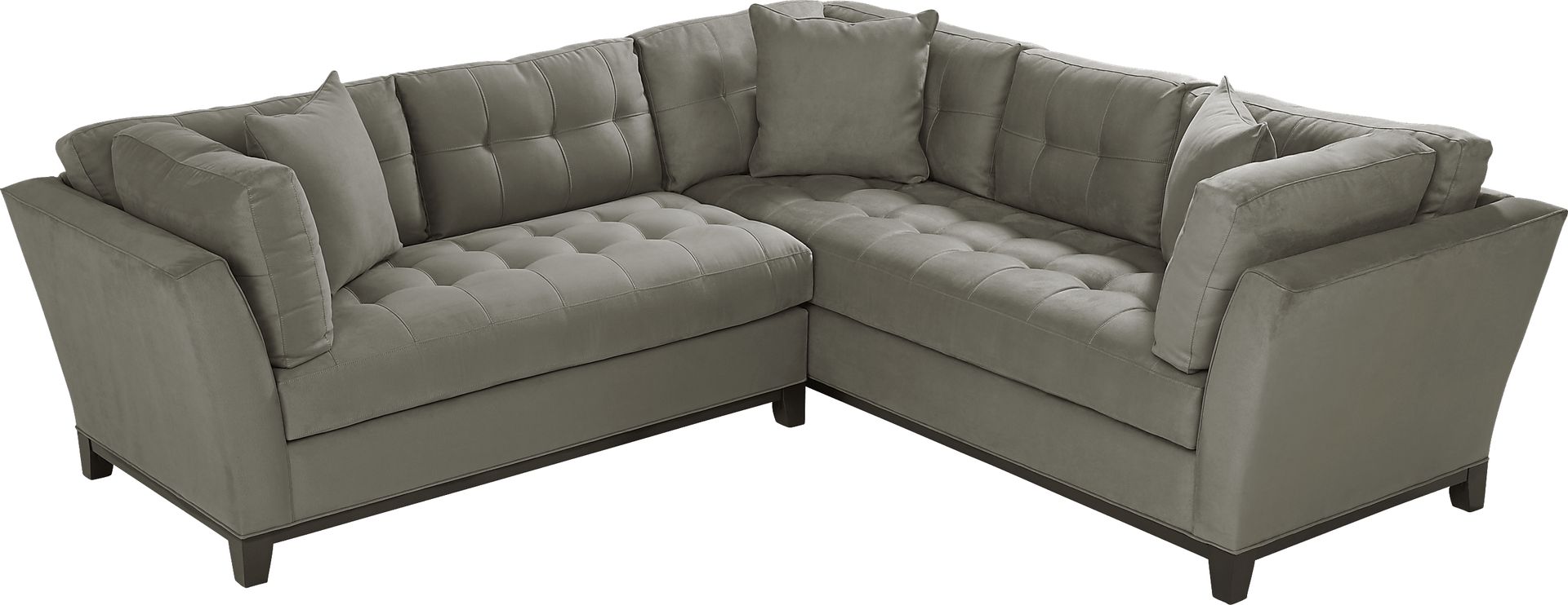 Metropolis Way Steel Microfiber 2 Pc Sectional - Image 3