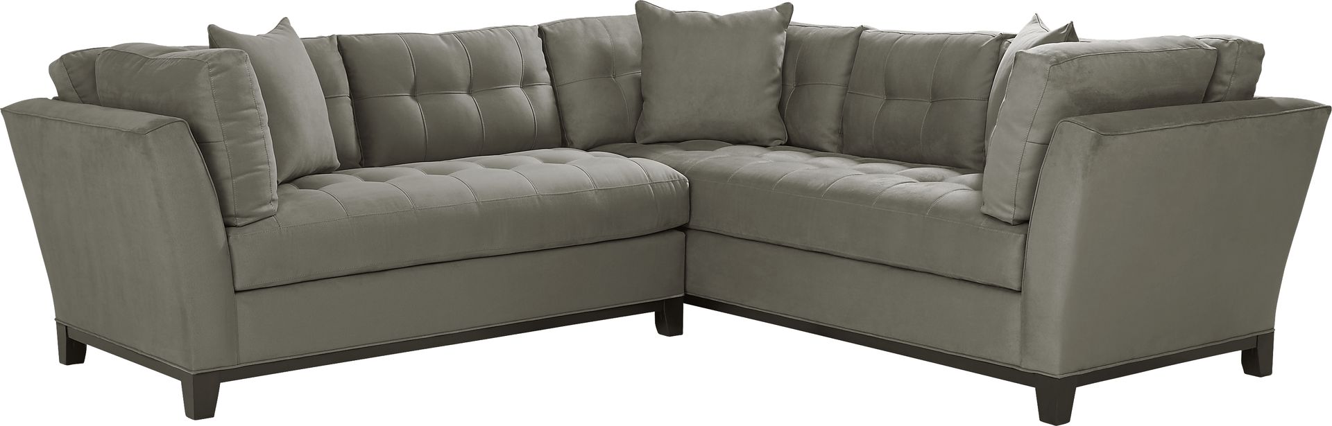 Metropolis Way Steel Microfiber 2 Pc Sectional - Image 1
