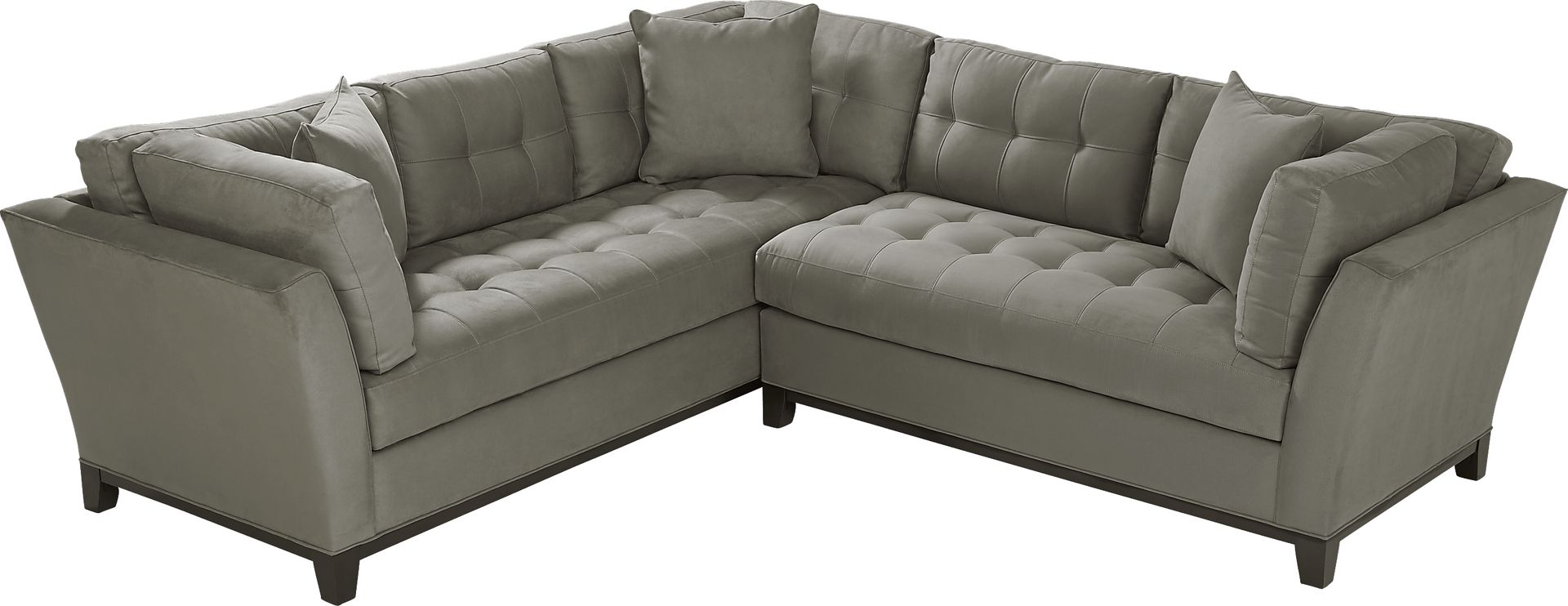 Metropolis Way Steel Microfiber 2 Pc Sectional - Image 3