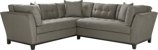 Metropolis Way Steel Microfiber 2 Pc Sectional - Thumbnail - Image 1