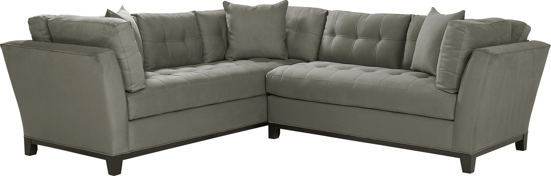 Metropolis Way Steel Microfiber 2 Pc Sectional - Image 1