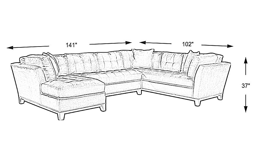 Cindy crawford home metropolis deals microfiber sofa