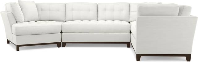 Metropolis Way White Textured 3 Pc Sectional with Cuddler - Thumbnail - Image 3
