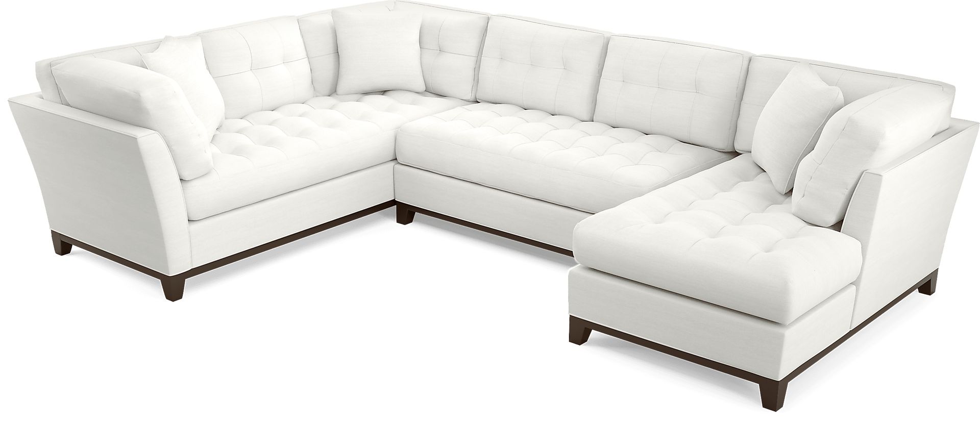 Metropolis Way White Textured 3 Pc Sectional - Image 4