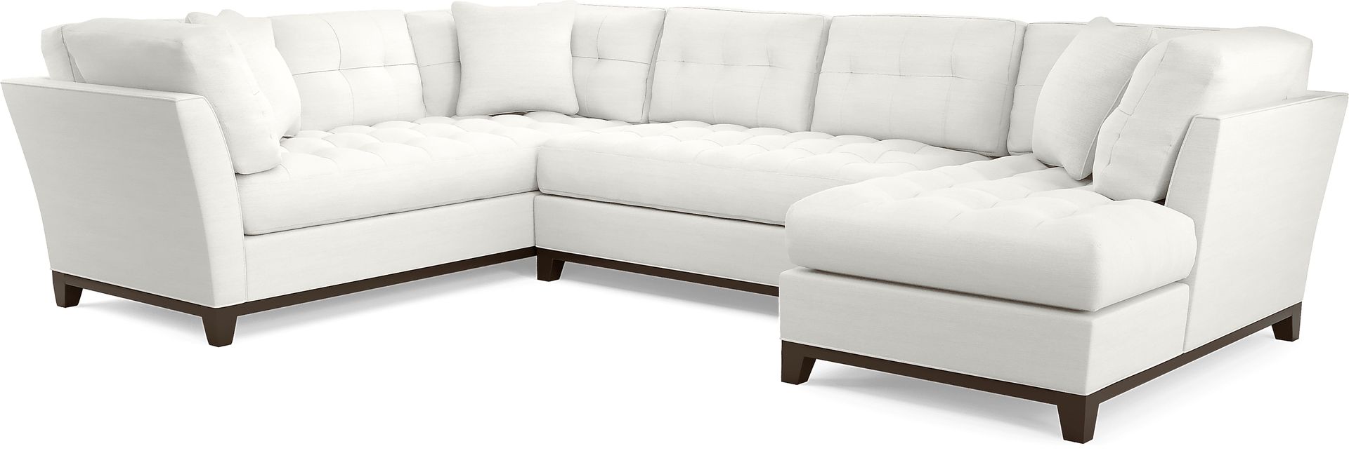 Metropolis Way White Textured 3 Pc Sectional - Image 1