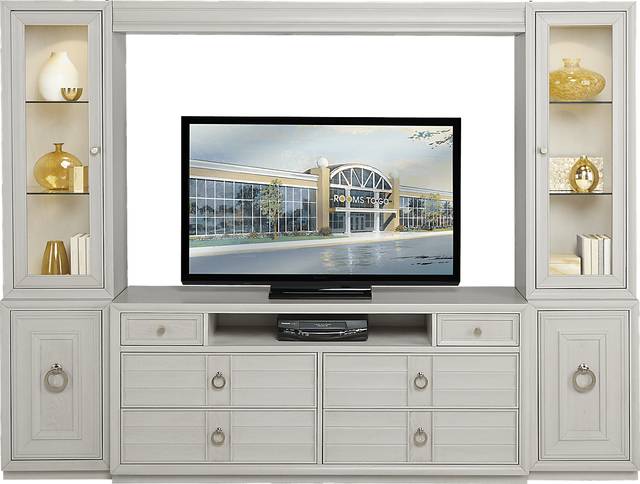 Cindy Crawford Home Michigan Avenue Cream 4 Pc Wall Unit - Thumbnail - Image 1