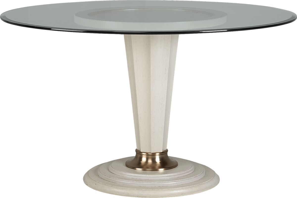 Cindy Crawford Home Michigan Avenue Cream Round Dining Table Rooms To Go