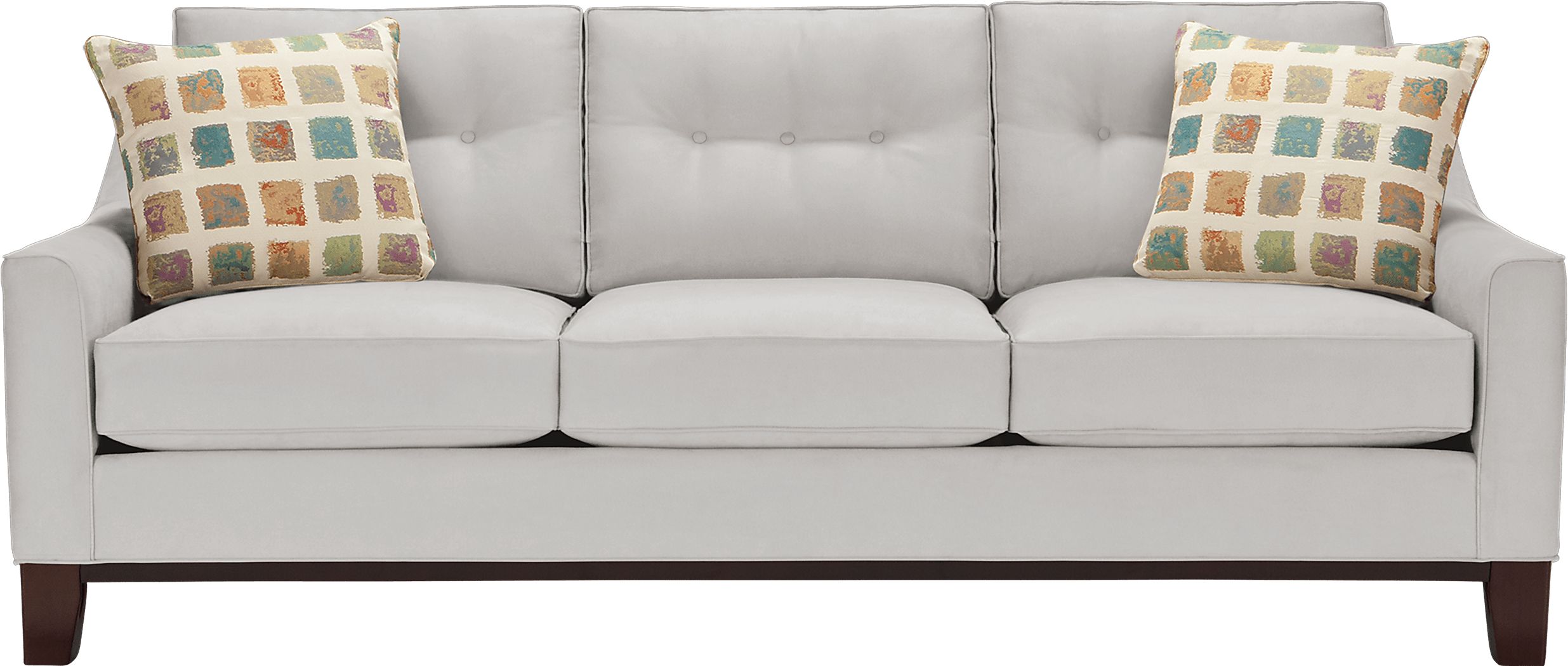 Cindy Crawford Montclair Platinum Beige Microfiber Sofa | Rooms to Go