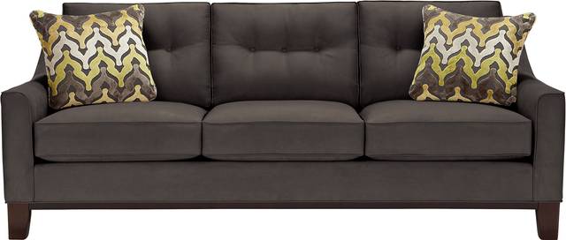 Cindy Crawford Home Montclair Slate Sofa - Thumbnail - Image 1