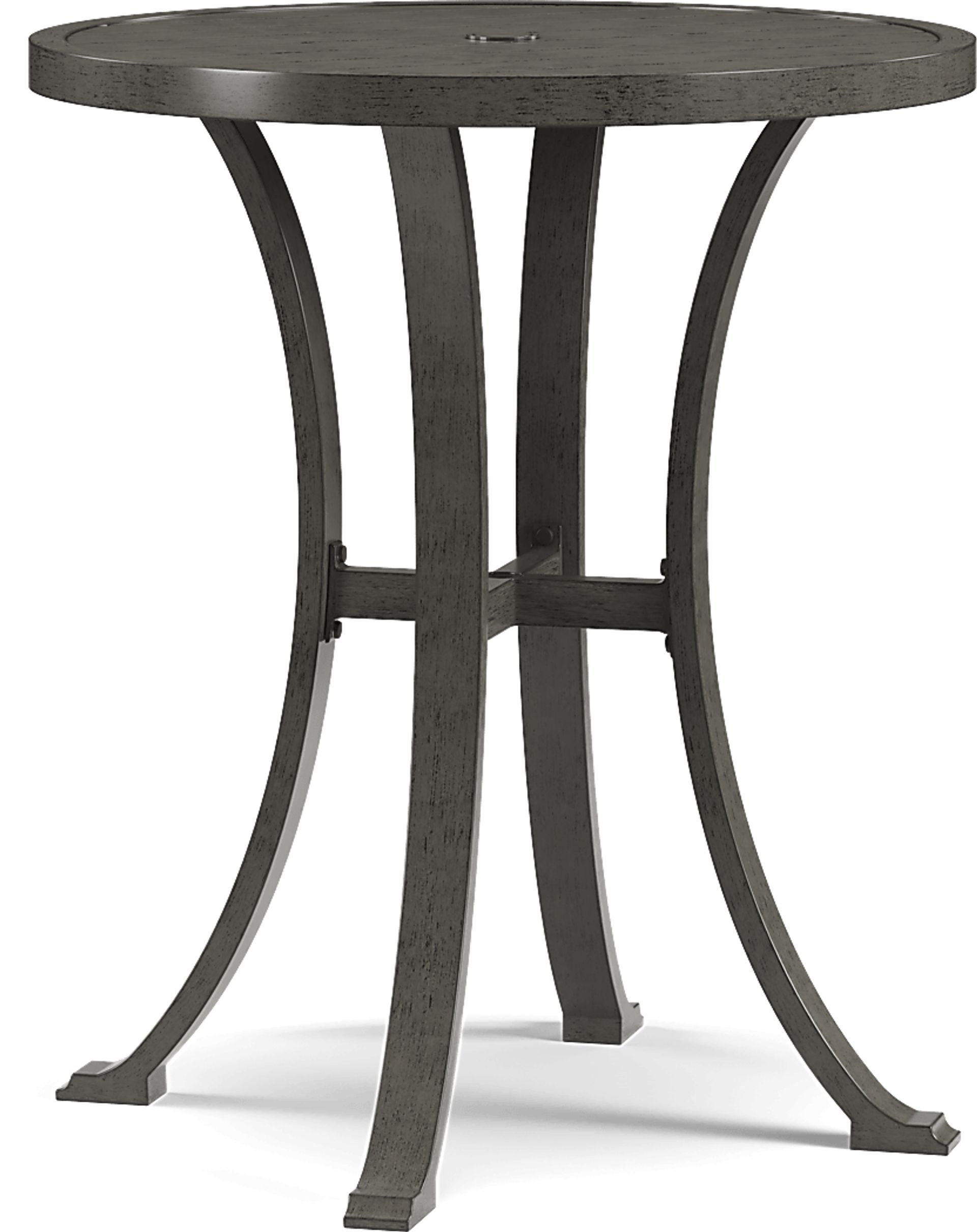 Montecello Gray 3 Pc 36 in. Round Bar Height Outdoor Dining Set - Image 2