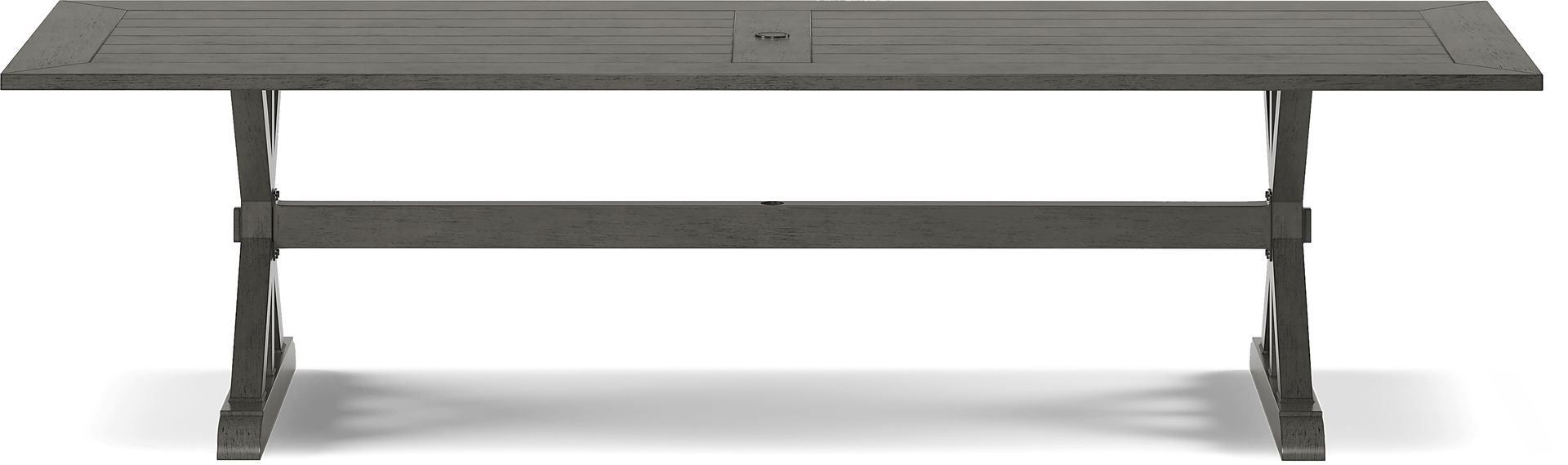 Cindy Crawford Home Montecello Gray 7 Pc 105 in. Rectangle Outdoor Dining Set with Pebble Cushions - Image 3