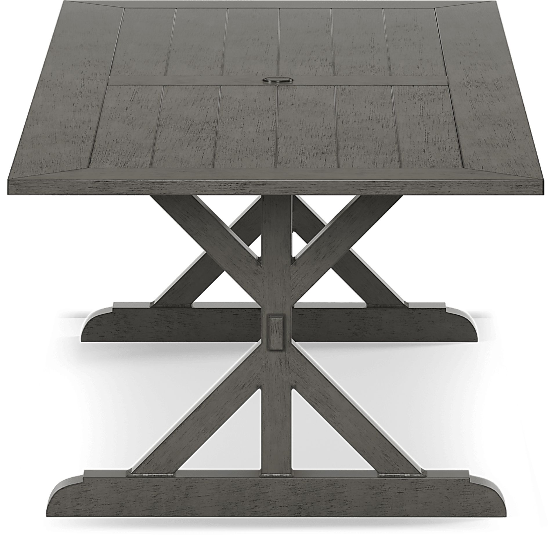 Cindy Crawford Home Montecello Gray 7 Pc 105 in. Rectangle Outdoor Dining Set with Pebble Cushions - Image 4