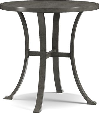 Cindy Crawford Home Montecello Gray 42 in. Round Bar Height Table