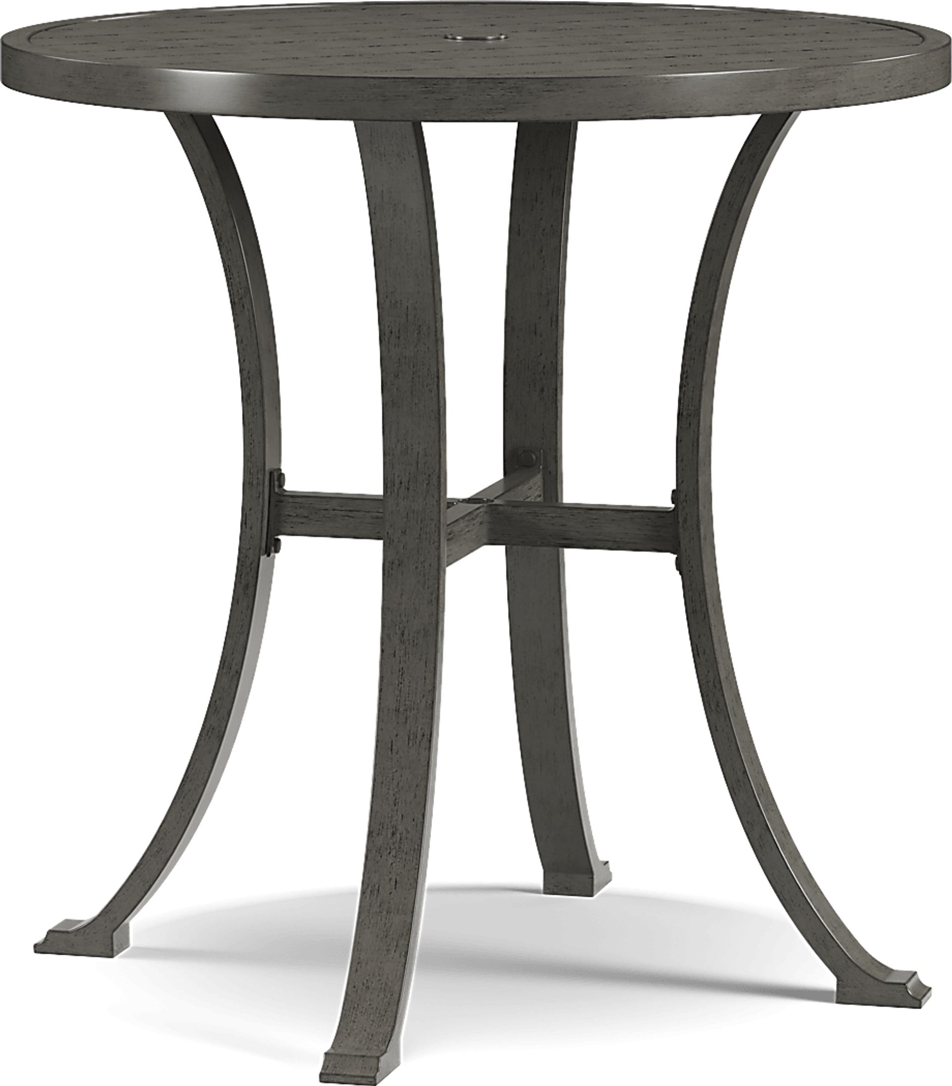 Montecello Gray 42 in. Round Bar Height Outdoor Table - Image 1