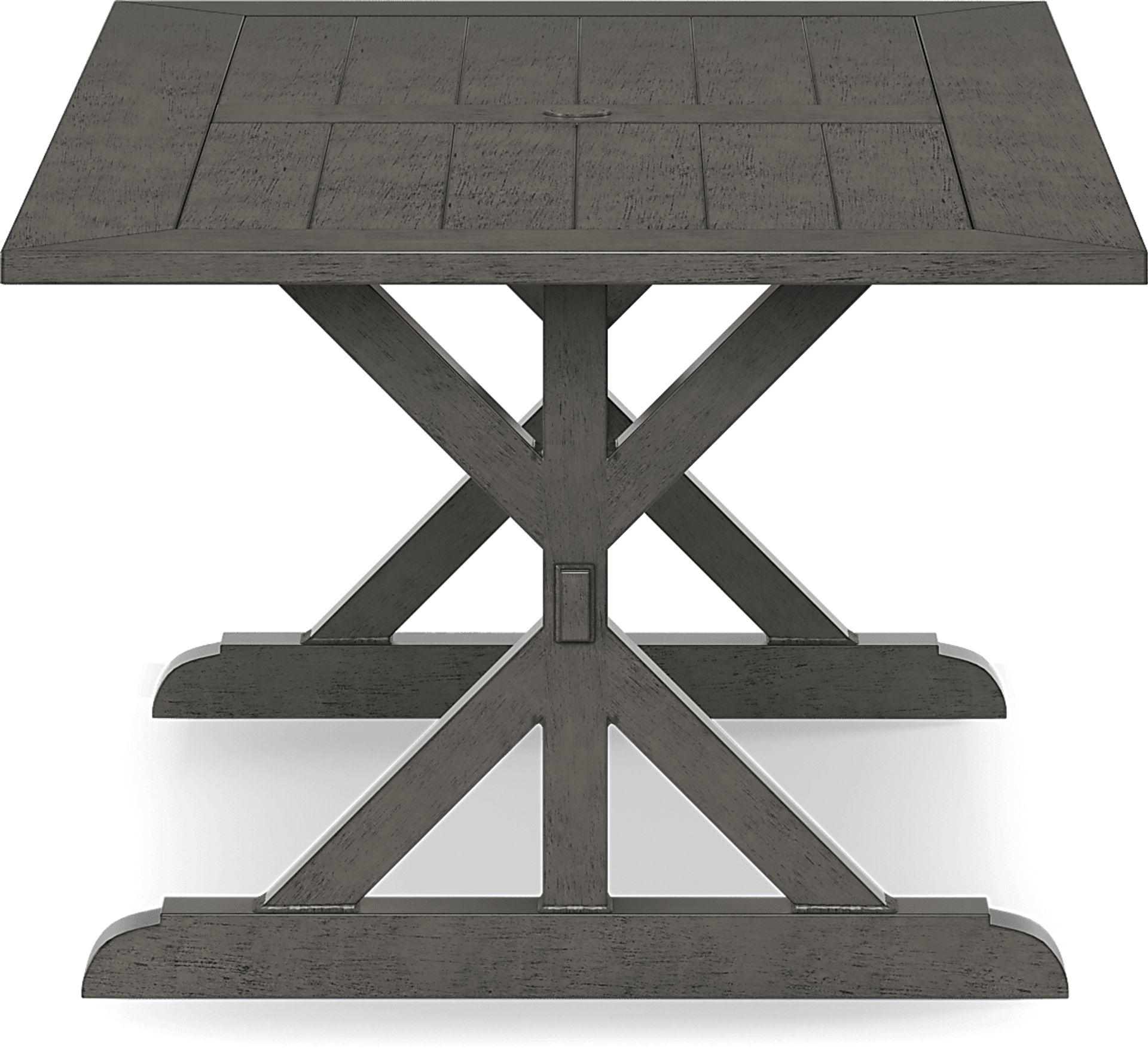 Montecello Gray 7 Pc 84 in. Rectangle Outdoor Dining Set with Mist Cushions - Image 5