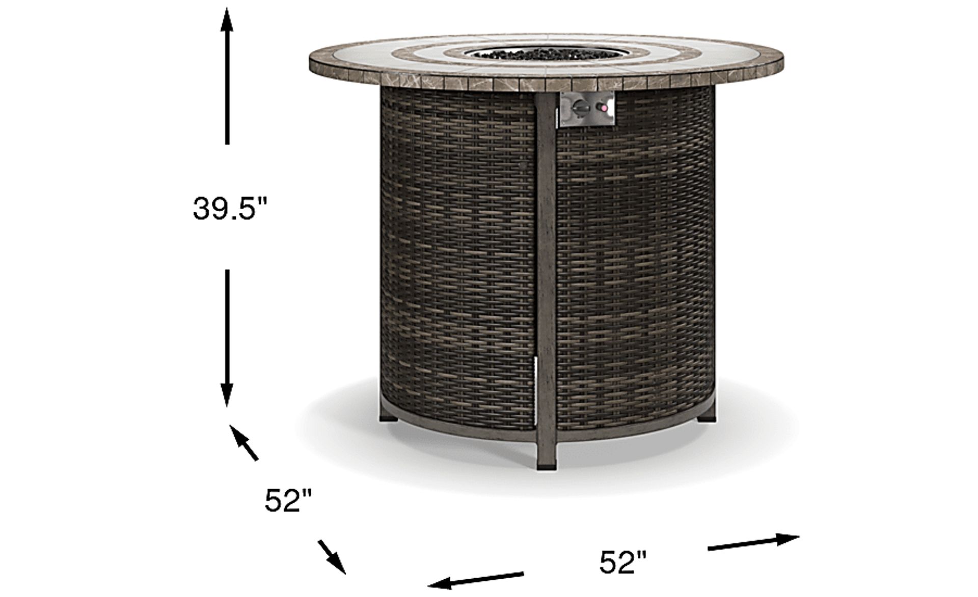 Dimension Image. Please refer to the Dimension Tab on this page for dimension details.