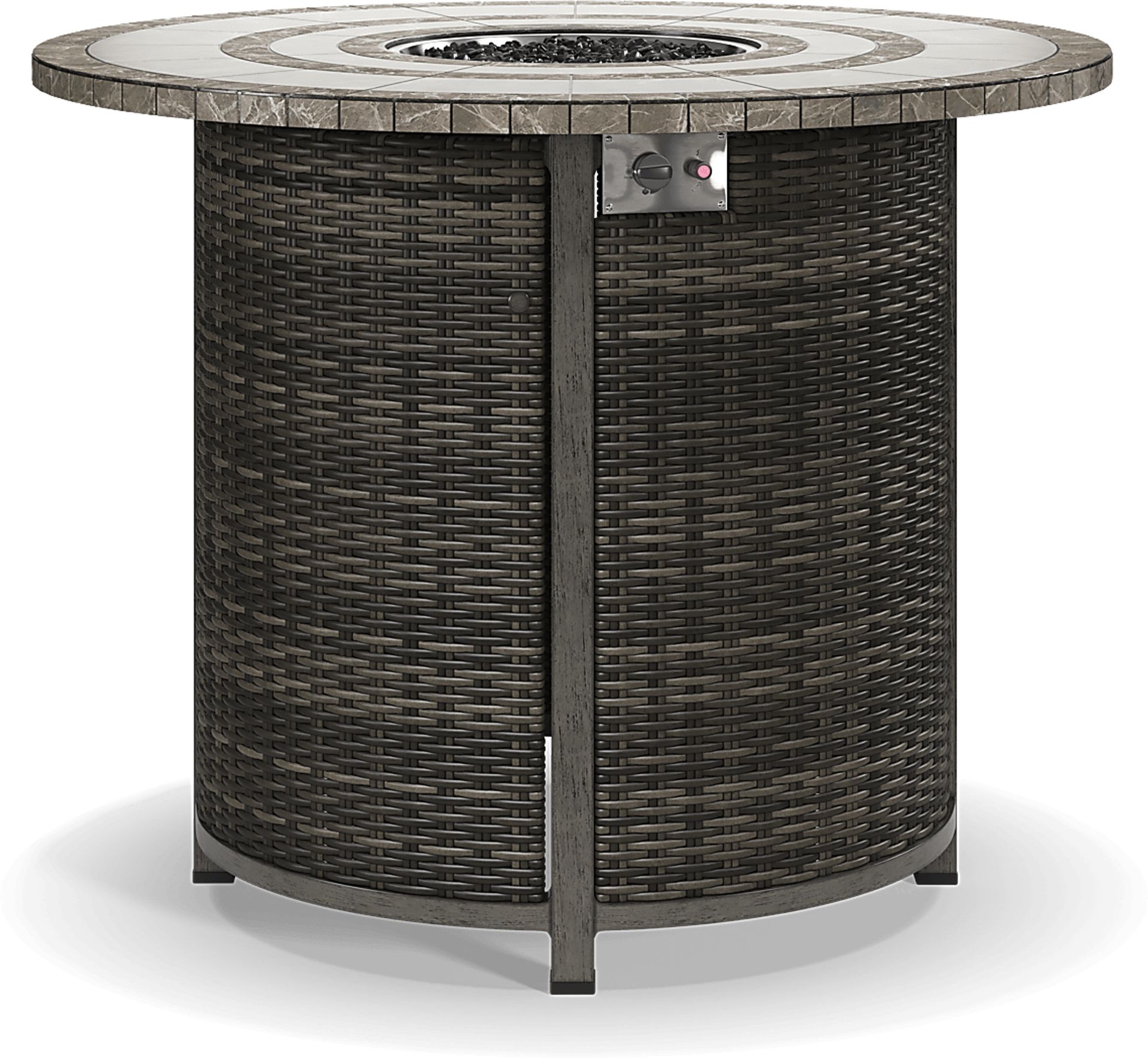 Montecello Gray Outdoor Fire Bar Table - Image 1