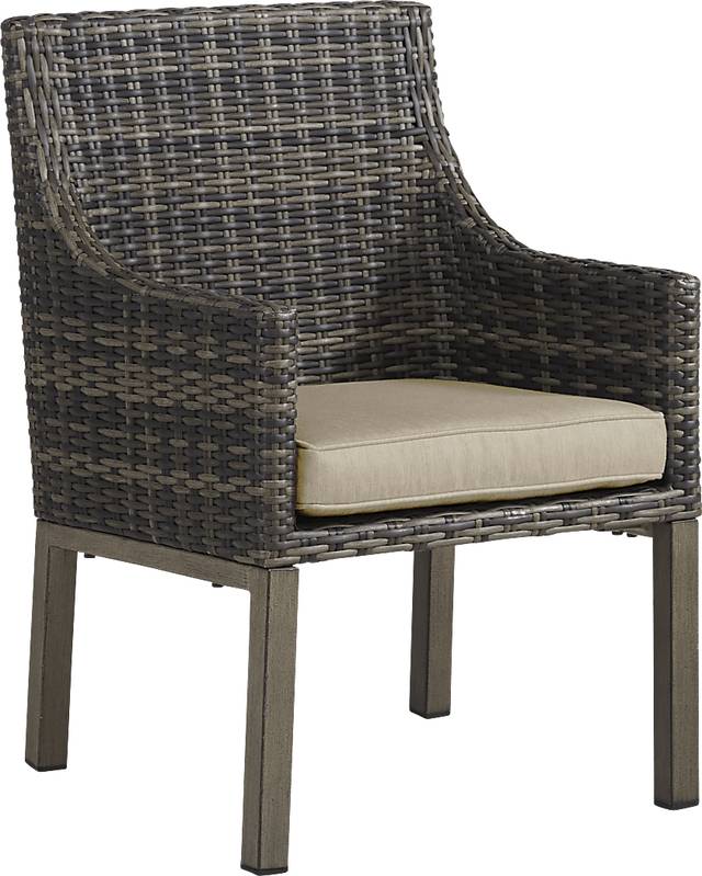 Cindy Crawford Home Montecello Gray 7 Pc 84 in. Rectangle Outdoor Dining Set with Pebble Cushions - Thumbnail - Image 7