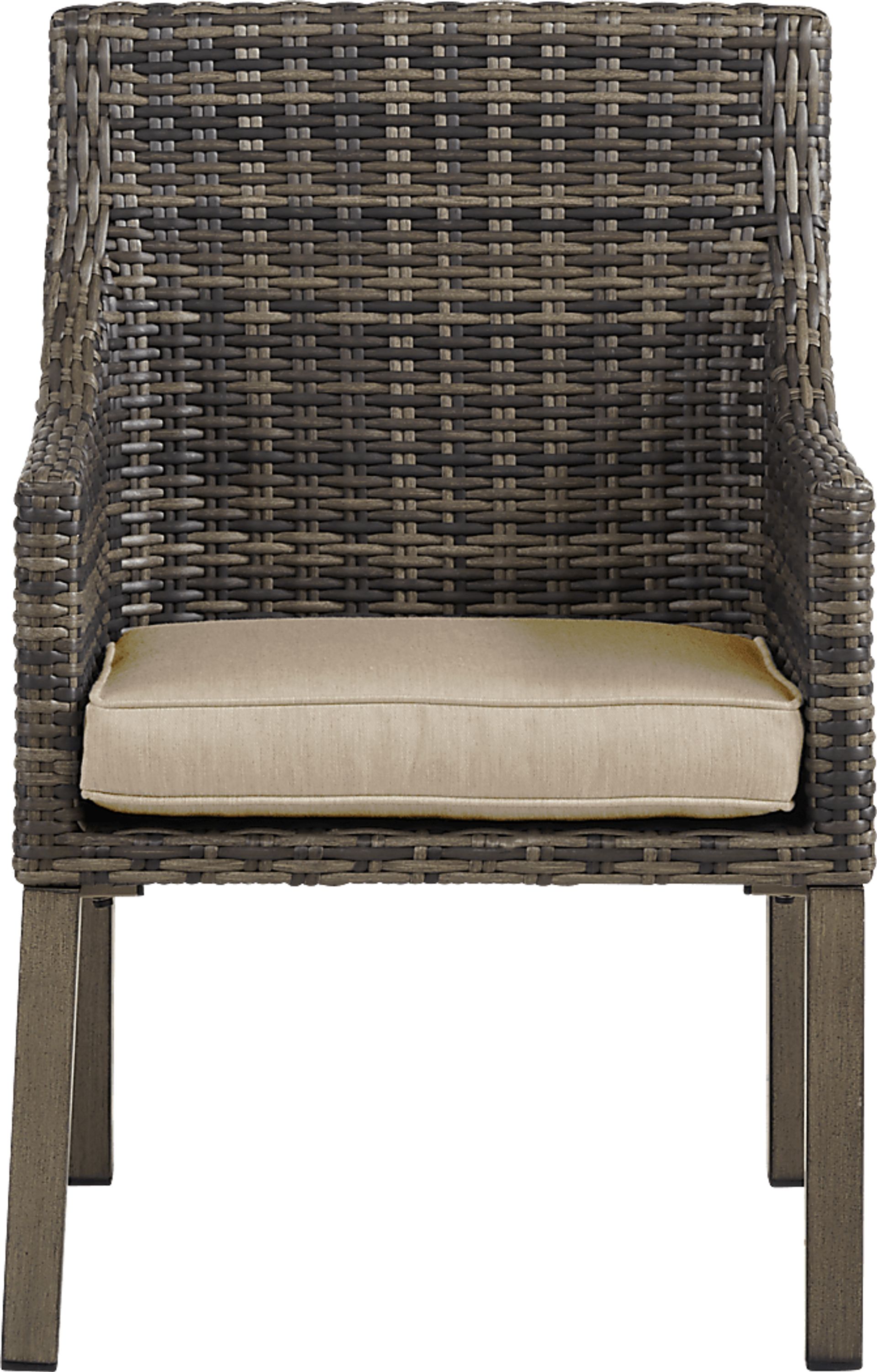 Cindy Crawford Home Montecello Gray 7 Pc 84 in. Rectangle Outdoor Dining Set with Pebble Cushions - Image 6