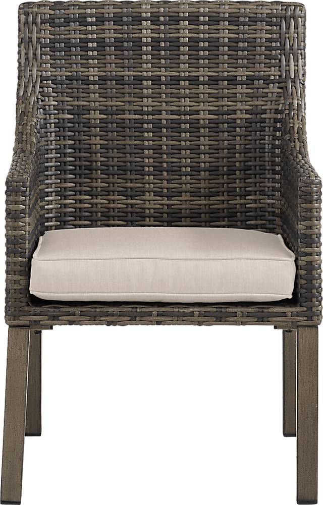 Cindy Crawford Home Montecello Gray 7 Pc Rectangle Outdoor Dining Set with Rollo Linen Cushions - Thumbnail - Image 6