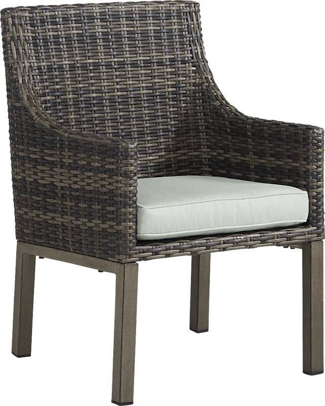 Montecello Gray 7 Pc Rectangle Outdoor Dining Set with Rollo Mist Cushions - Thumbnail - Image 6
