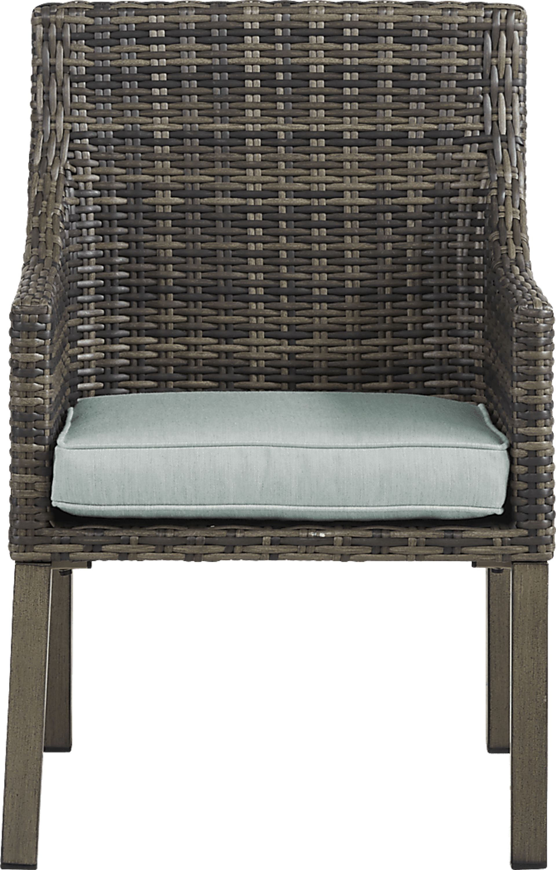 Montecello Gray 7 Pc 84 in. Rectangle Outdoor Dining Set with Mist Cushions - Image 7