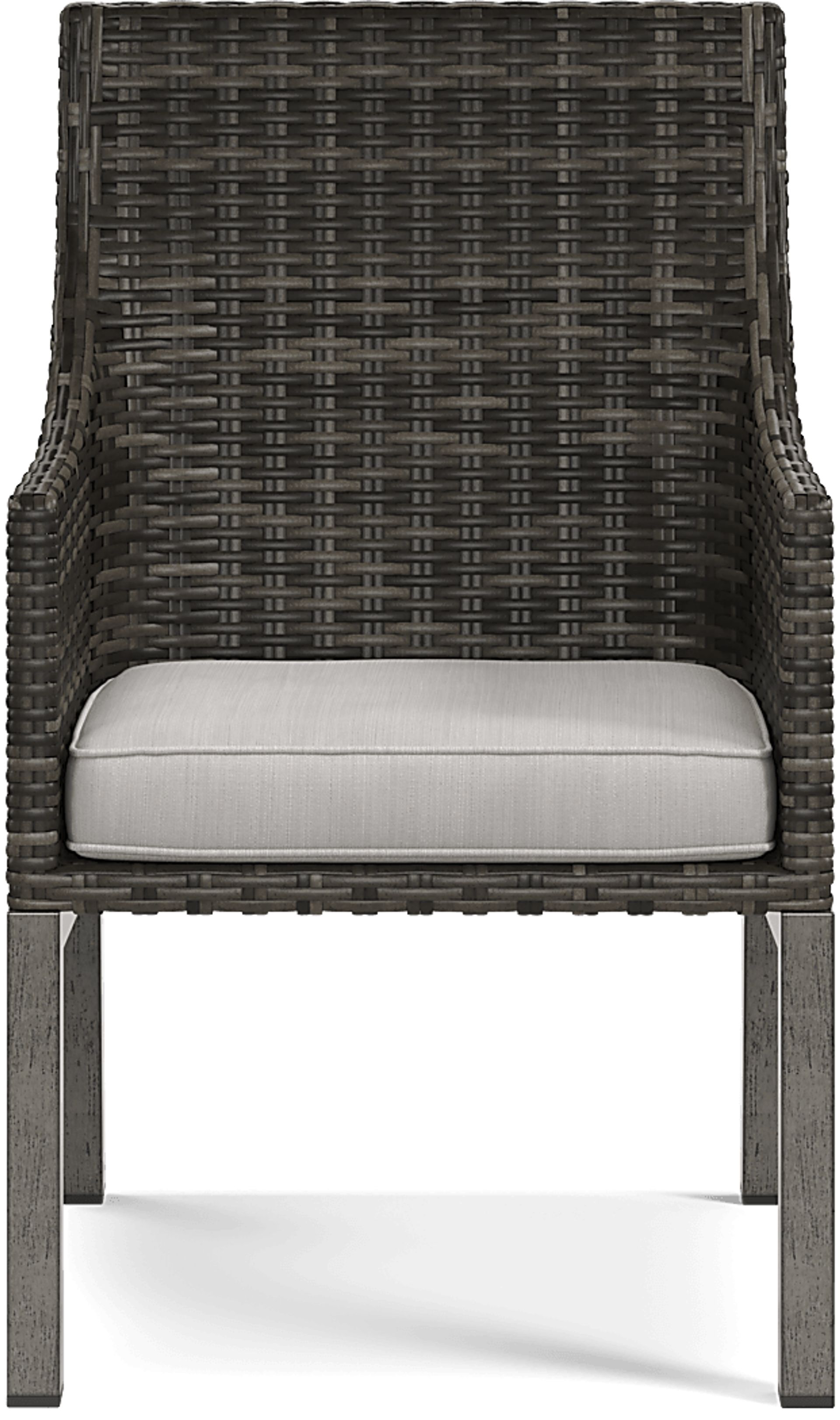 Montecello Gray 7 Pc 84 in. Rectangle Outdoor Dining Set with Silver Cushions - Image 7