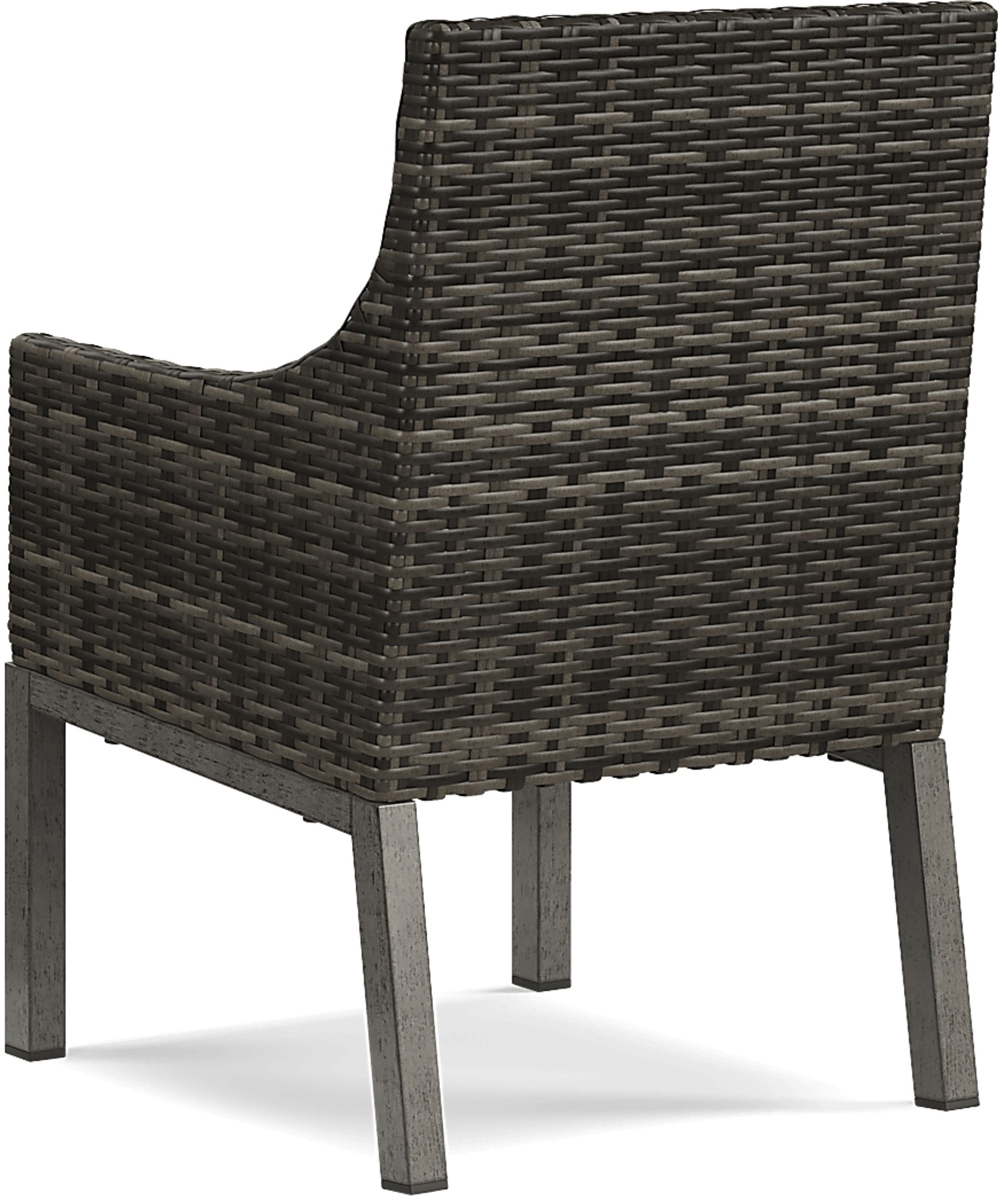 Montecello Gray 7 Pc 84 in. Rectangle Outdoor Dining Set with Silver Cushions - Image 8