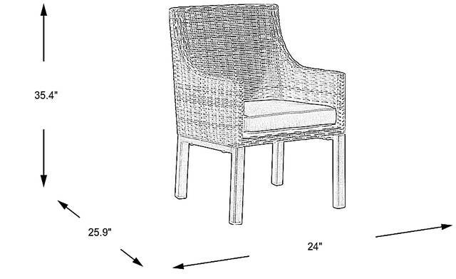 Dimension Image. Please refer to the Dimension Tab on this page for dimension details.