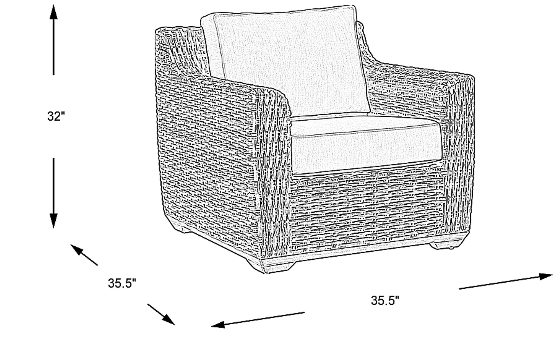 Dimension Image. Please refer to the Dimension Tab on this page for dimension details.