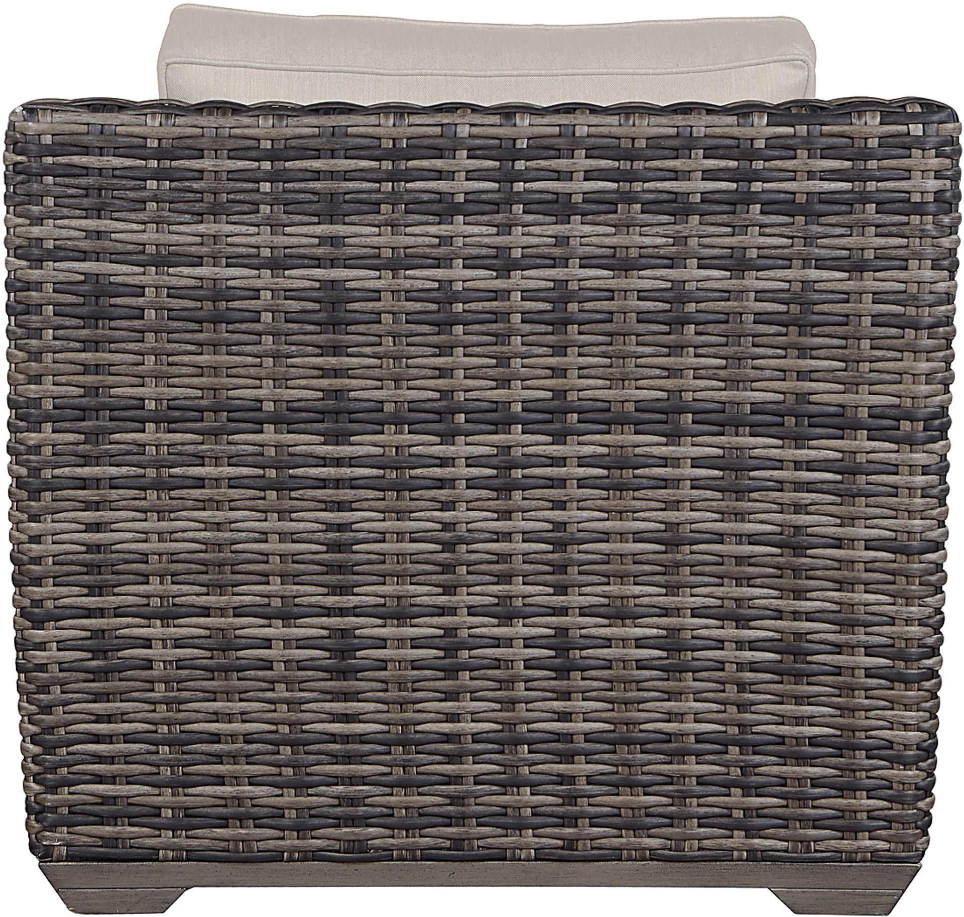 Cindy Crawford Home Montecello Gray Outdoor Club Chair with Rollo Linen Cushions - Image 3