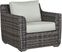 Cindy Crawford Home Montecello Gray 4 Pc Outdoor Seating Set with Rollo Seafoam Cushions