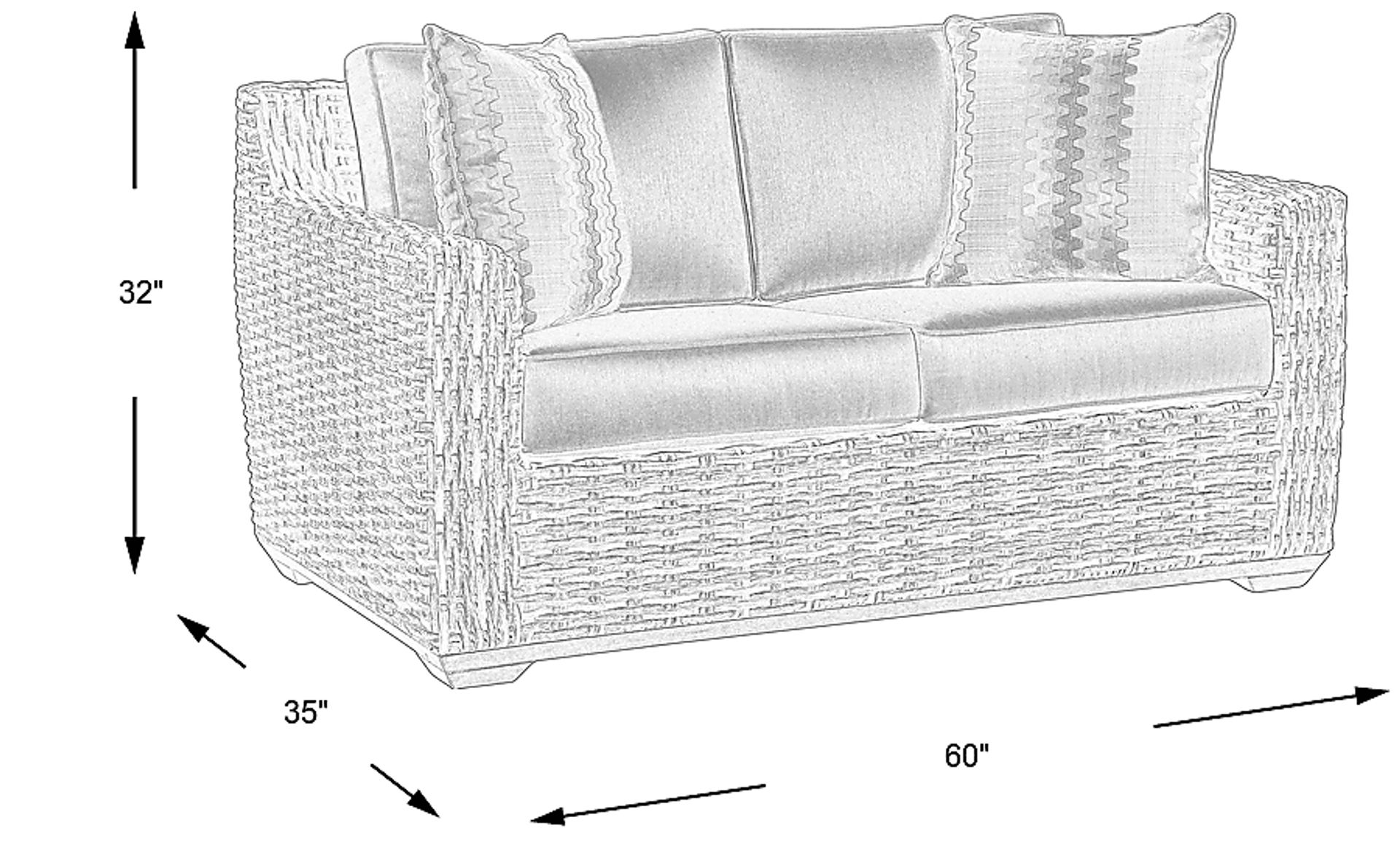 Dimension Image. Please refer to the Dimension Tab on this page for dimension details.