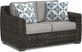 Cindy Crawford Home Montecello Gray 4 Pc Outdoor Seating Set with Silver Cushions