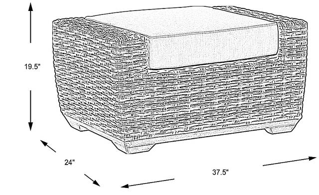 Dimension Image. Please refer to the Dimension Tab on this page for dimension details.